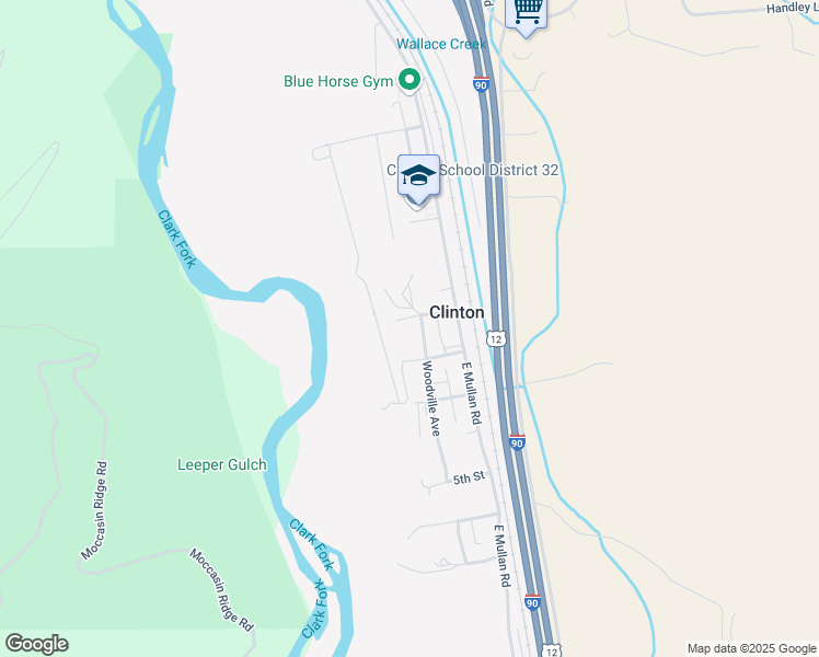 map of restaurants, bars, coffee shops, grocery stores, and more near in Clinton