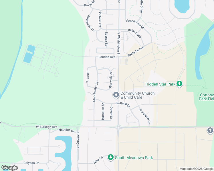 map of restaurants, bars, coffee shops, grocery stores, and more near 2958 Warwick Loop in Bismarck