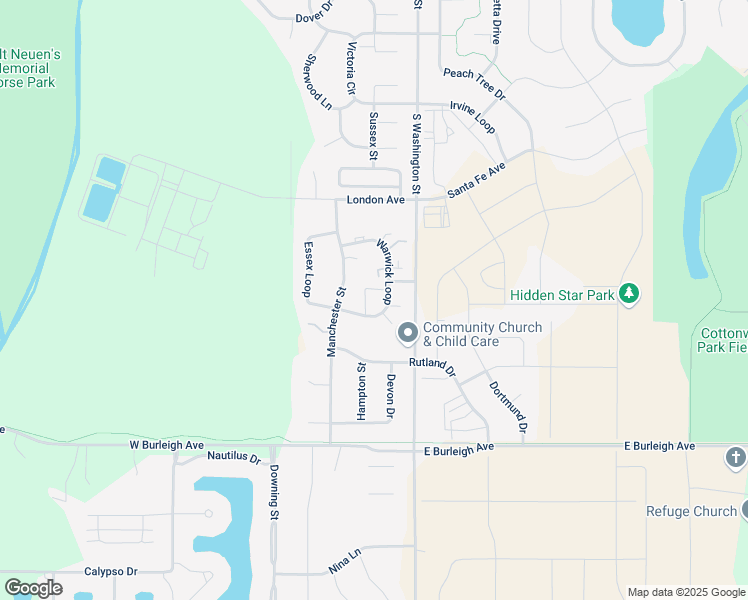 map of restaurants, bars, coffee shops, grocery stores, and more near 2958 Warwick Loop in Bismarck