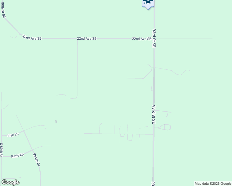 map of restaurants, bars, coffee shops, grocery stores, and more near 8900 Bar-D Road in Bismarck