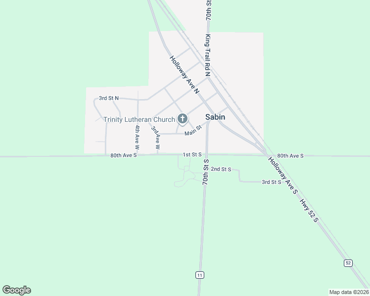 map of restaurants, bars, coffee shops, grocery stores, and more near 232 1st Street South in Sabin