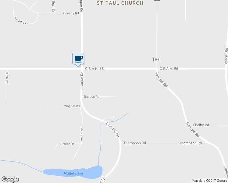 map of restaurants, bars, coffee shops, grocery stores, and more near 5055 Benson Road in Hermantown
