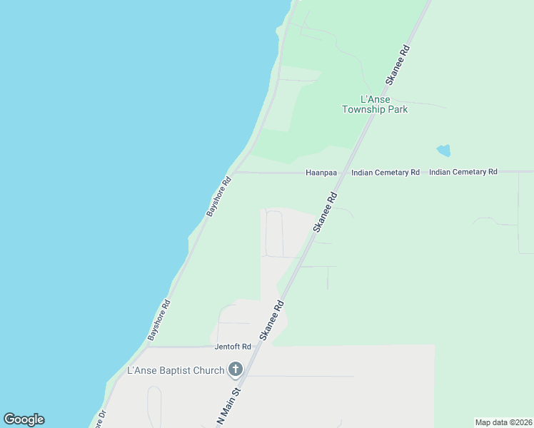 map of restaurants, bars, coffee shops, grocery stores, and more near 16501 Mattson Avenue in L'Anse