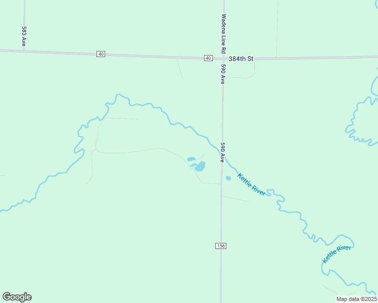 map of restaurants, bars, coffee shops, grocery stores, and more near 13988 590 Avenue in Menahga