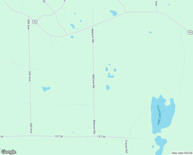 map of restaurants, bars, coffee shops, grocery stores, and more near 14327 Matson Road in Detroit Lakes