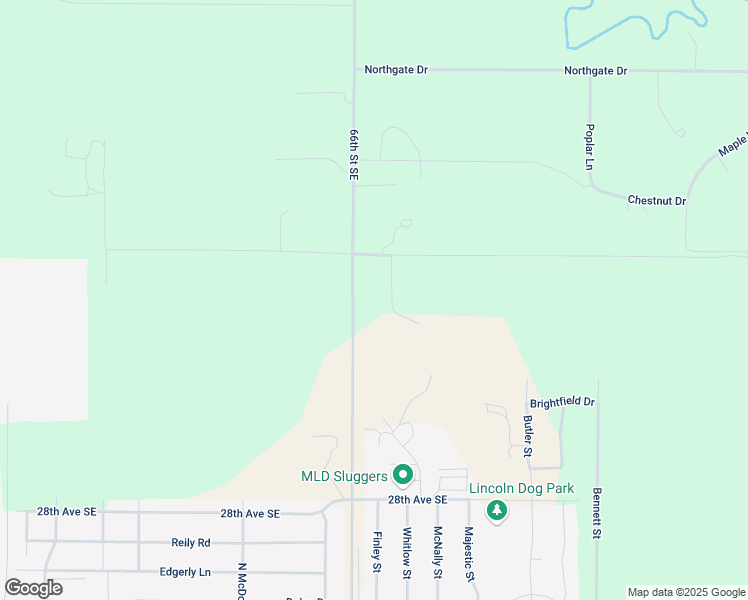 map of restaurants, bars, coffee shops, grocery stores, and more near 2201 66th Street Southeast in Bismarck