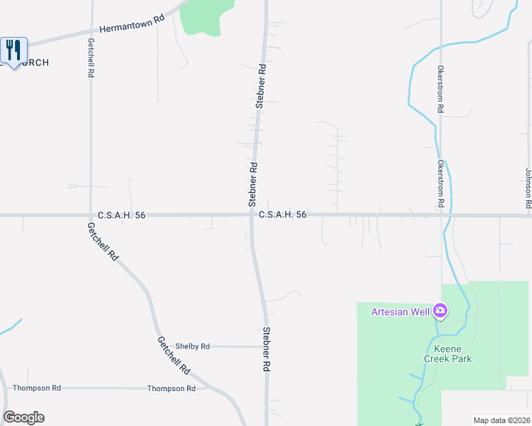 map of restaurants, bars, coffee shops, grocery stores, and more near 3706 Stebner Road in Hermantown