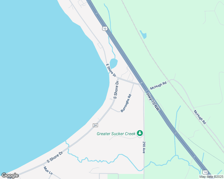 map of restaurants, bars, coffee shops, grocery stores, and more near 1362 South Shore Drive in Detroit Lakes