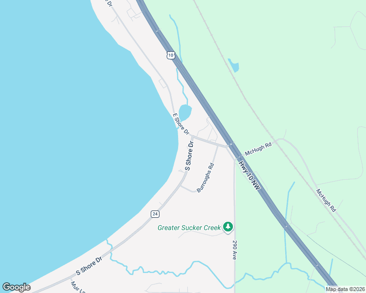 map of restaurants, bars, coffee shops, grocery stores, and more near 1836 East Shore Drive in Detroit Lakes