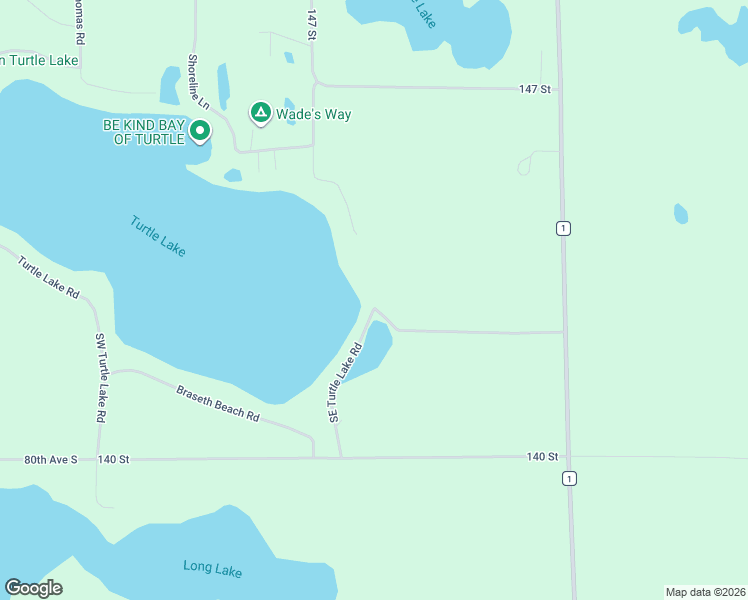 map of restaurants, bars, coffee shops, grocery stores, and more near 14244 County Highway 1 in Lake Park