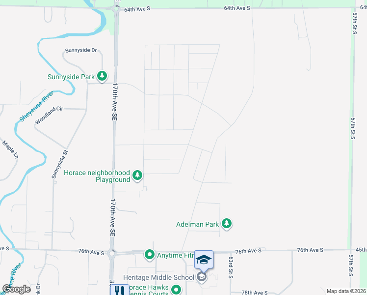 map of restaurants, bars, coffee shops, grocery stores, and more near Unnamed Road in Horace
