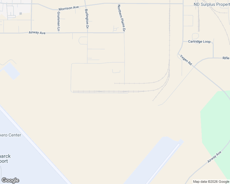 map of restaurants, bars, coffee shops, grocery stores, and more near 2103 Trade Street in Bismarck