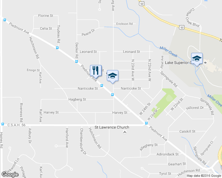 map of restaurants, bars, coffee shops, grocery stores, and more near 2710 Piedmont Avenue in Duluth