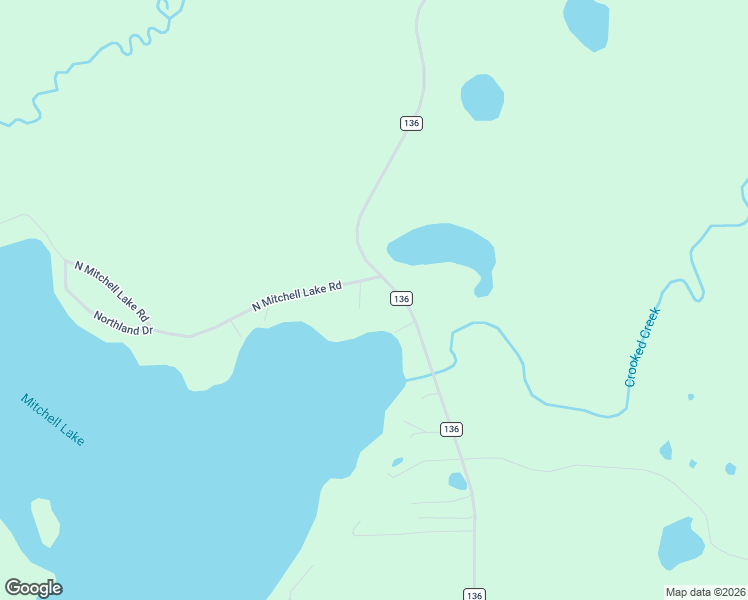 map of restaurants, bars, coffee shops, grocery stores, and more near 43489 County Road 136 in Fifty Lakes