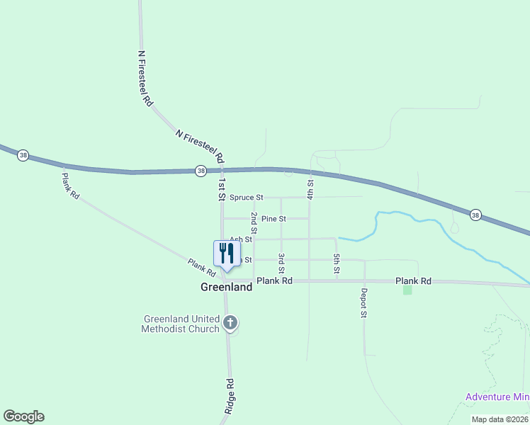 map of restaurants, bars, coffee shops, grocery stores, and more near 238-244 2nd Street in Ontonagon