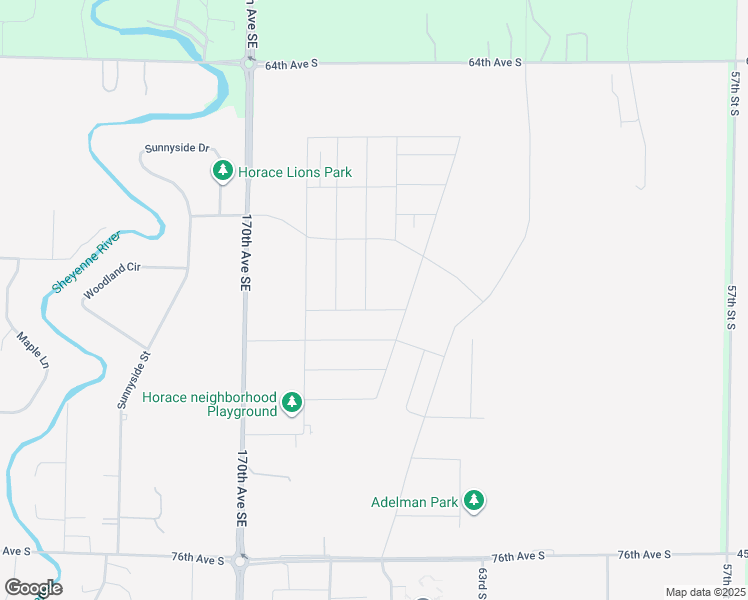 map of restaurants, bars, coffee shops, grocery stores, and more near Unnamed Road in Horace