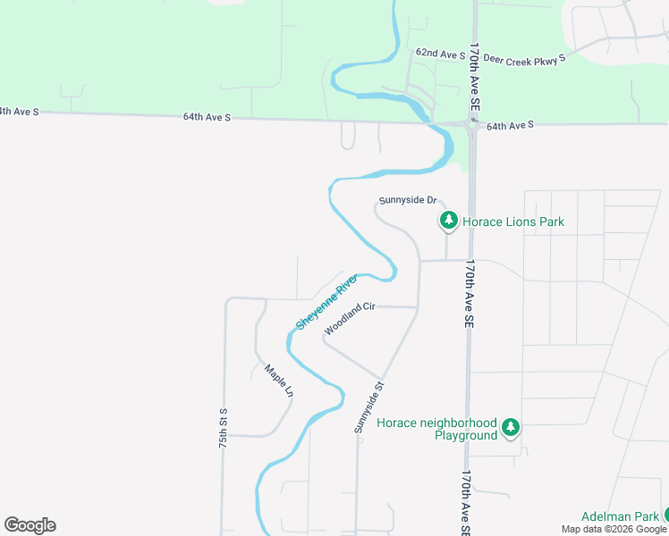 map of restaurants, bars, coffee shops, grocery stores, and more near 7367 69th Ave S in Horace