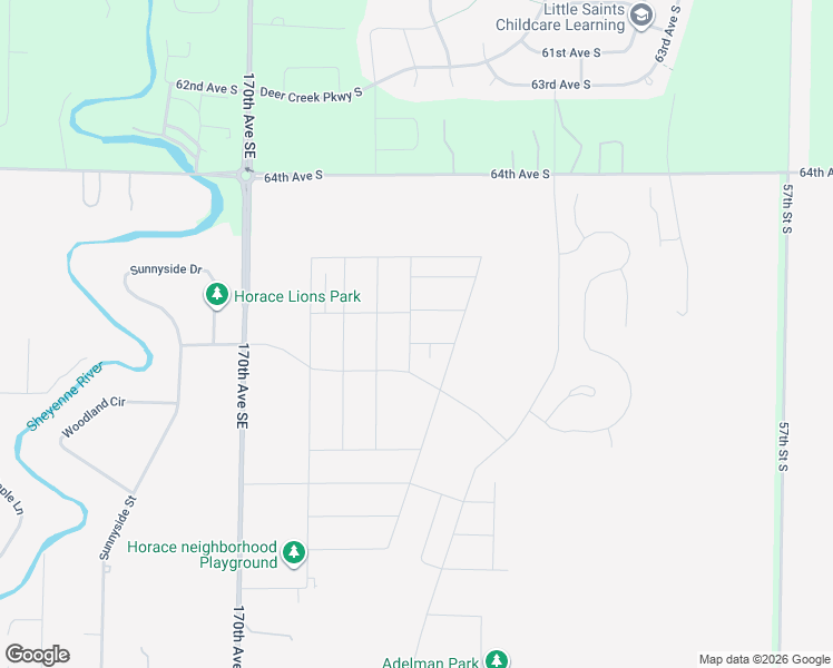 map of restaurants, bars, coffee shops, grocery stores, and more near in Horace