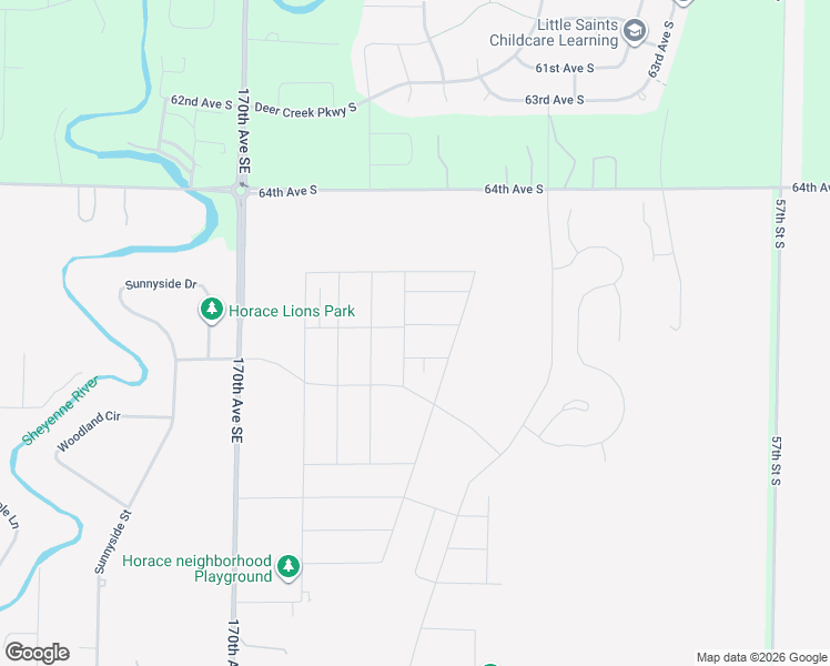 map of restaurants, bars, coffee shops, grocery stores, and more near in Horace
