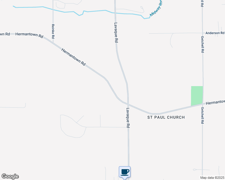 map of restaurants, bars, coffee shops, grocery stores, and more near 5127 Hermantown Road in Hermantown