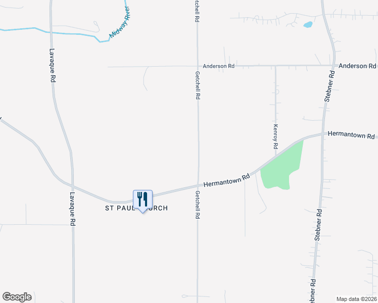 map of restaurants, bars, coffee shops, grocery stores, and more near 3807 Getchell Road in Hermantown
