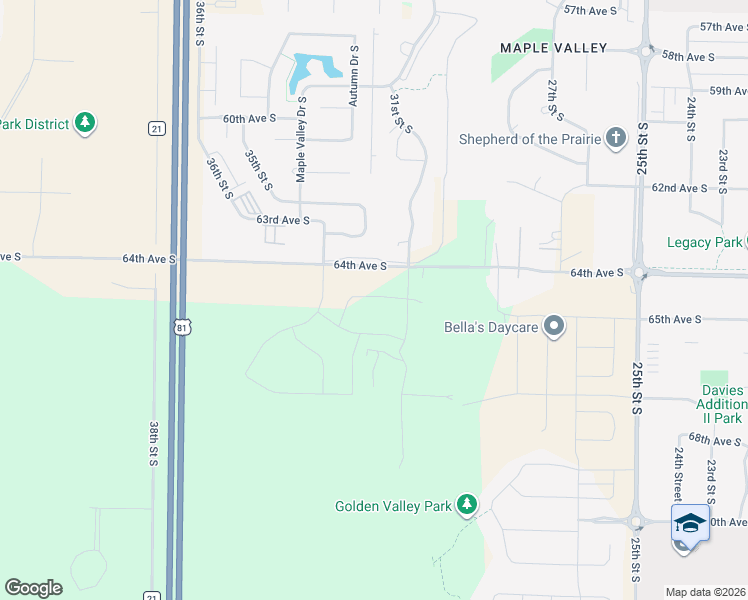 map of restaurants, bars, coffee shops, grocery stores, and more near in Fargo