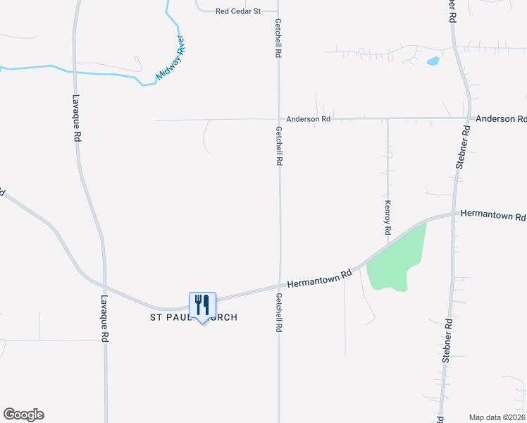 map of restaurants, bars, coffee shops, grocery stores, and more near 3855 Getchell Road in Hermantown