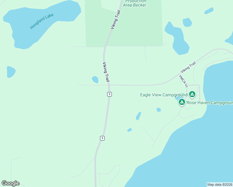 map of restaurants, bars, coffee shops, grocery stores, and more near 14963 County Highway 5 in Lake Park