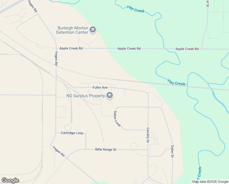 map of restaurants, bars, coffee shops, grocery stores, and more near 4475 Fuller Avenue in Bismarck