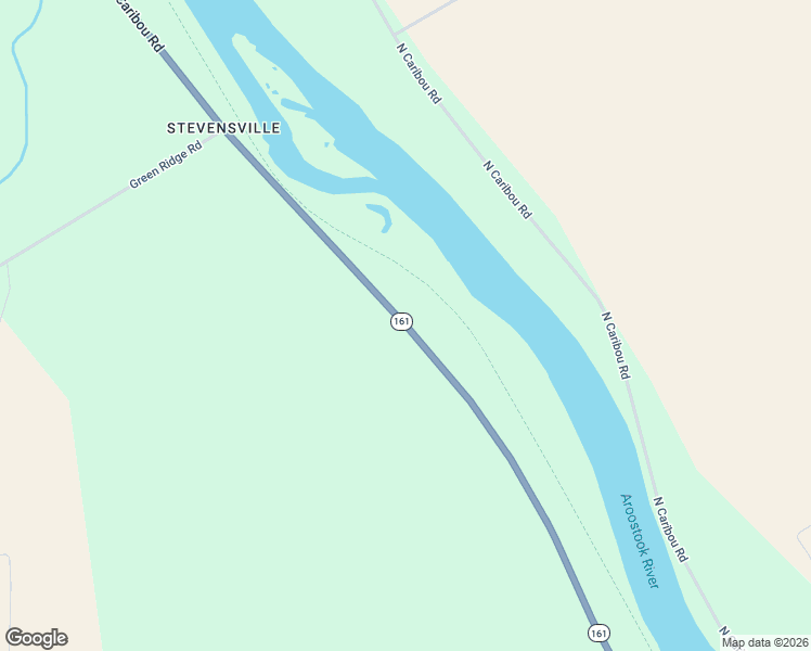 map of restaurants, bars, coffee shops, grocery stores, and more near 80 South Caribou Road in Fort Fairfield