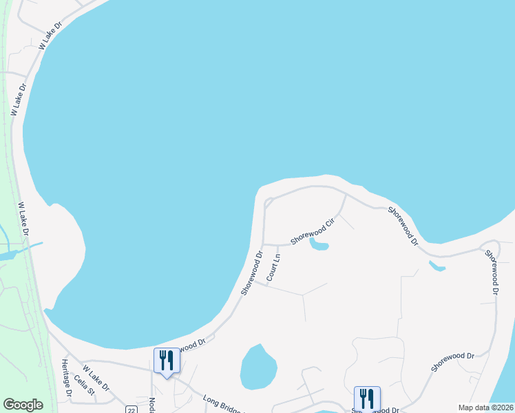 map of restaurants, bars, coffee shops, grocery stores, and more near 290 Shorewood Drive in Detroit Lakes