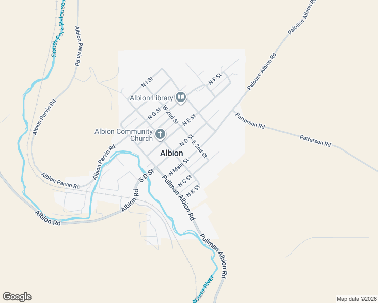 map of restaurants, bars, coffee shops, grocery stores, and more near 209-211 North Main Street in Albion