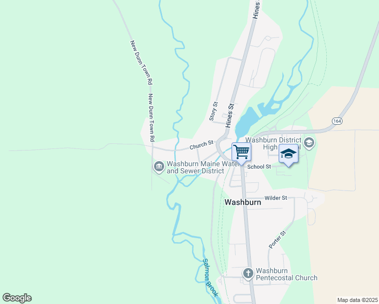 map of restaurants, bars, coffee shops, grocery stores, and more near 24 Church Street in Mapleton