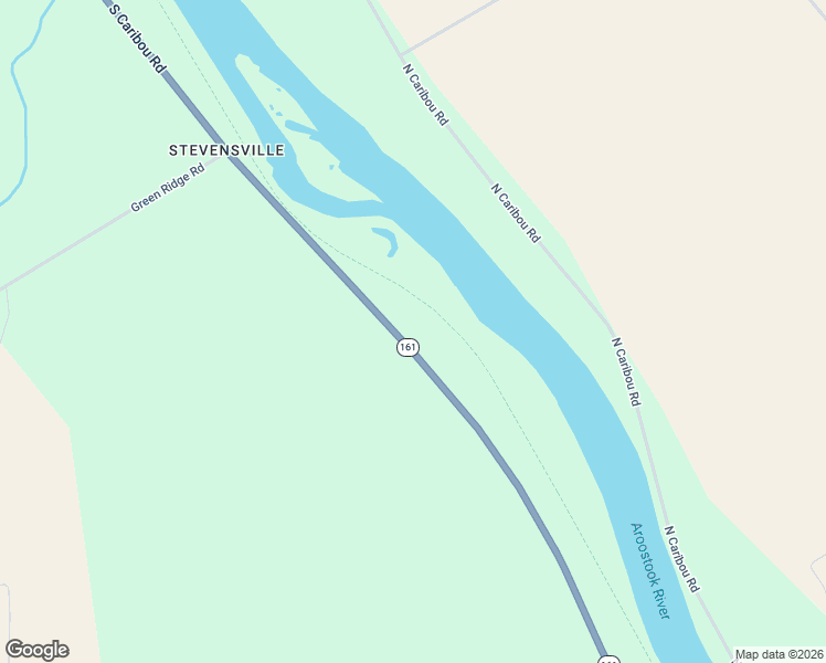 map of restaurants, bars, coffee shops, grocery stores, and more near 80 South Caribou Road in Fort Fairfield