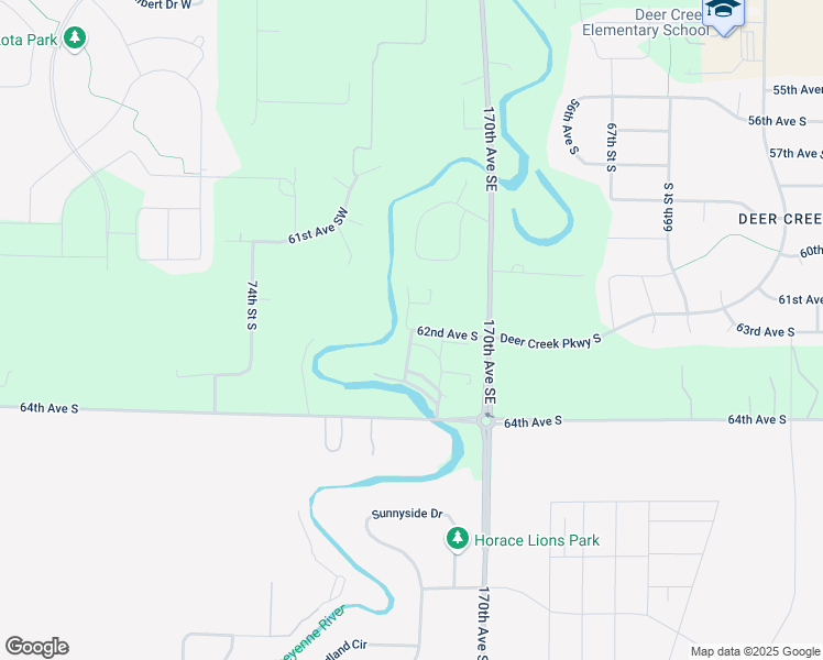 map of restaurants, bars, coffee shops, grocery stores, and more near 6965 Horseshoe Bend in Horace