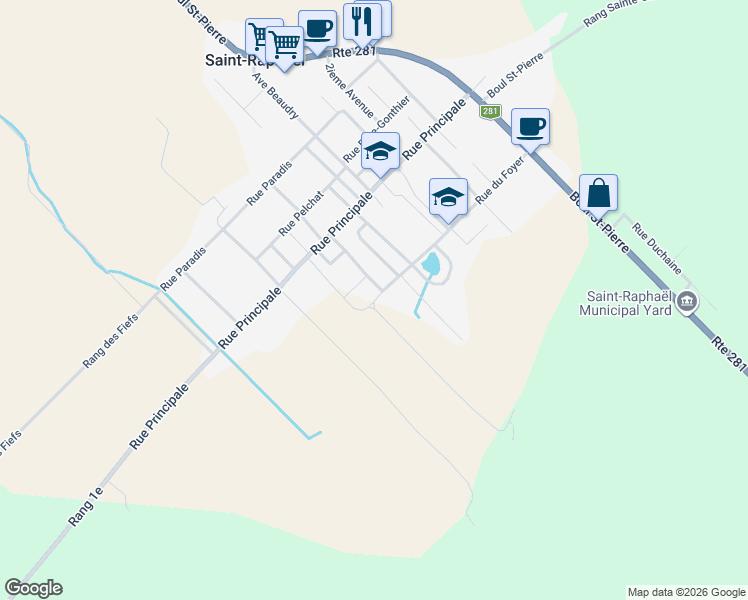 map of restaurants, bars, coffee shops, grocery stores, and more near 57 Rue du Foyer in Saint-Raphaël