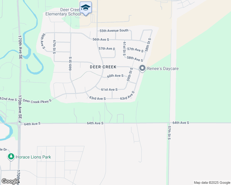 map of restaurants, bars, coffee shops, grocery stores, and more near 6084 61st Avenue South in Fargo