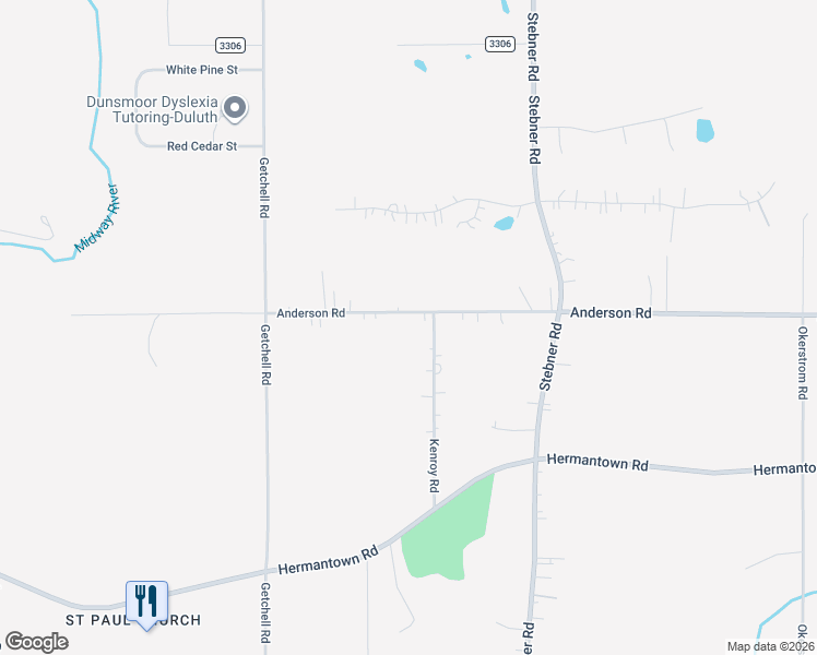 map of restaurants, bars, coffee shops, grocery stores, and more near 4944 Anderson Road in Hermantown