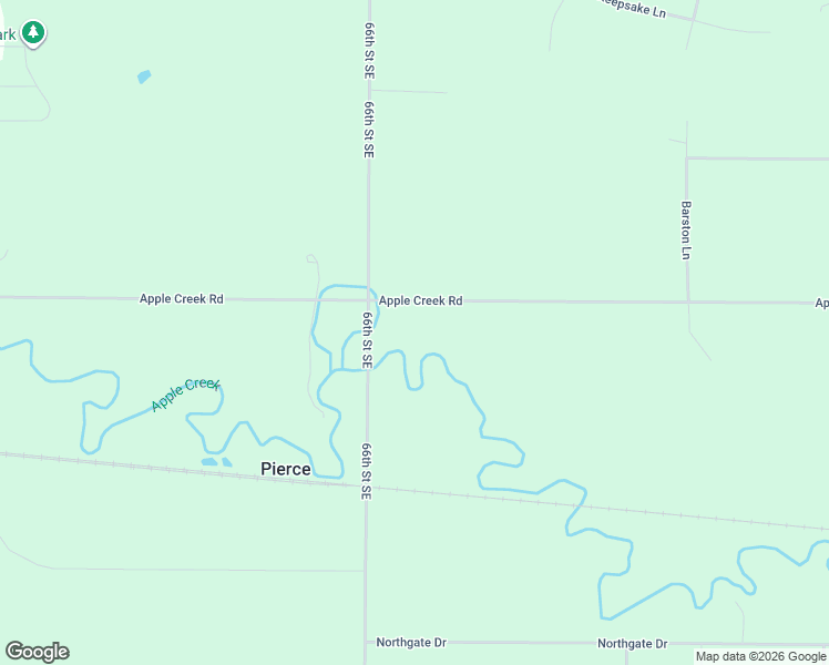 map of restaurants, bars, coffee shops, grocery stores, and more near 6601-7383 Apple Creek Road in Bismarck