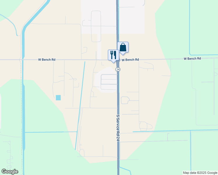 map of restaurants, bars, coffee shops, grocery stores, and more near 175 South Cherry Lane in Washtucna