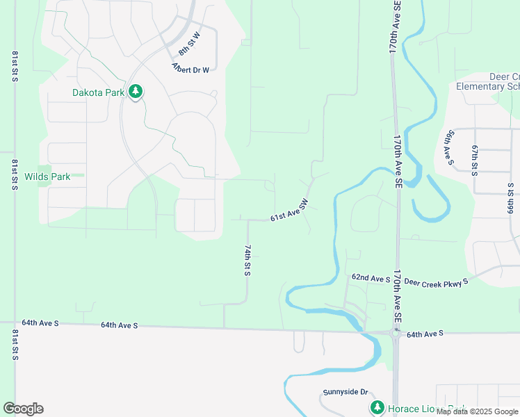 map of restaurants, bars, coffee shops, grocery stores, and more near 7315 61st Avenue Southwest in Horace