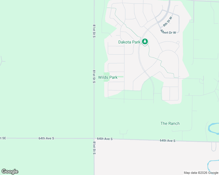 map of restaurants, bars, coffee shops, grocery stores, and more near 1157 Marlys Drive West in West Fargo