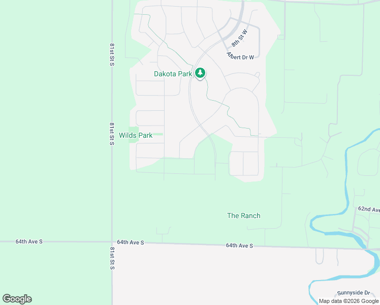 map of restaurants, bars, coffee shops, grocery stores, and more near 5702 Deb Drive West in West Fargo