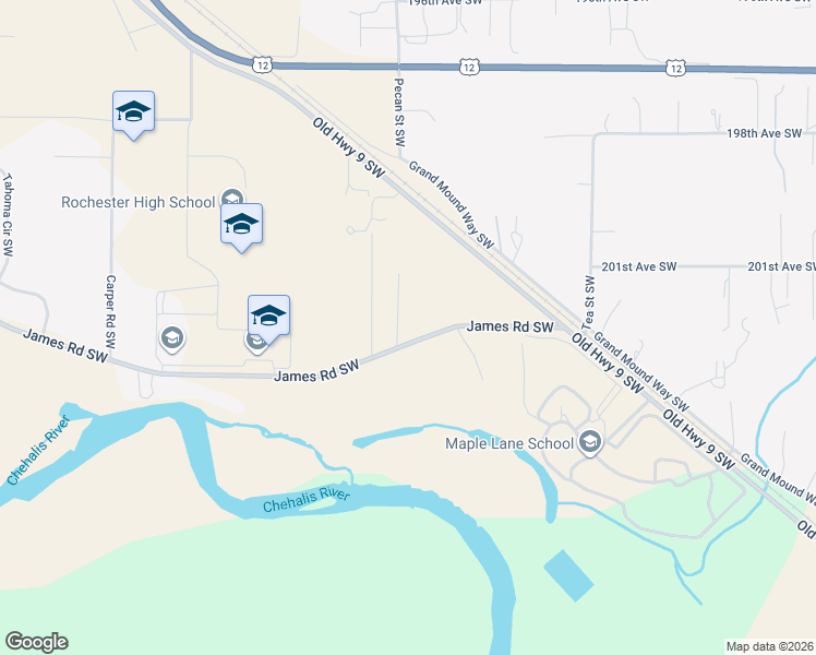 map of restaurants, bars, coffee shops, grocery stores, and more near 20148 Rainy Lane Southwest in Rochester