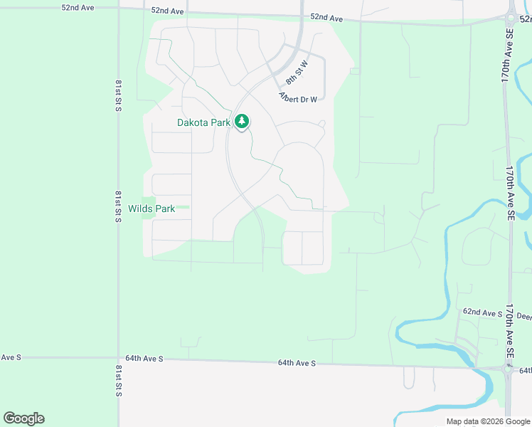 map of restaurants, bars, coffee shops, grocery stores, and more near 5702 Deb Drive West in West Fargo