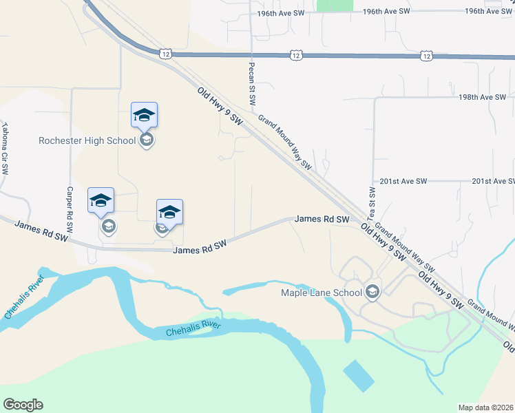 map of restaurants, bars, coffee shops, grocery stores, and more near 20148 Rainy Lane Southwest in Rochester