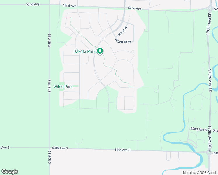 map of restaurants, bars, coffee shops, grocery stores, and more near 5702 Deb Drive West in West Fargo