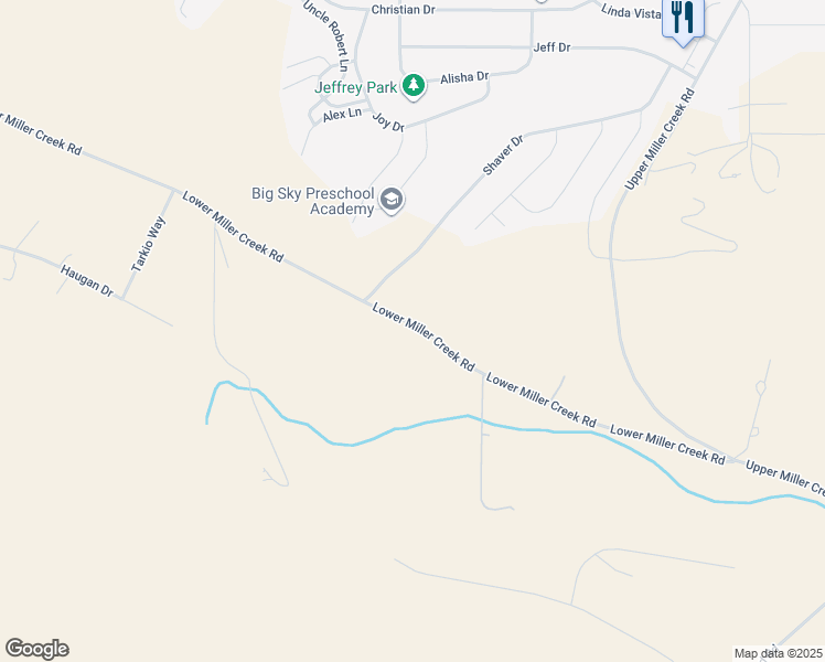 map of restaurants, bars, coffee shops, grocery stores, and more near 7752-8198 Lower Miller Creek Road in Missoula