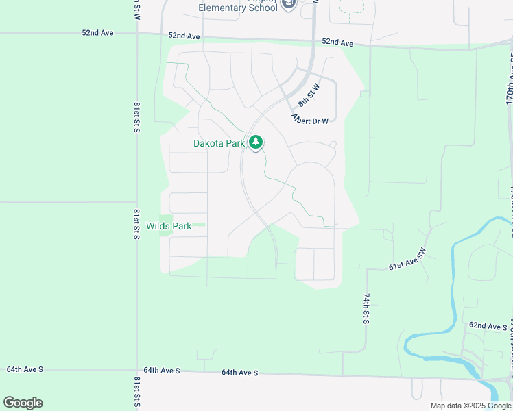 map of restaurants, bars, coffee shops, grocery stores, and more near 5702 Deb Drive West in West Fargo