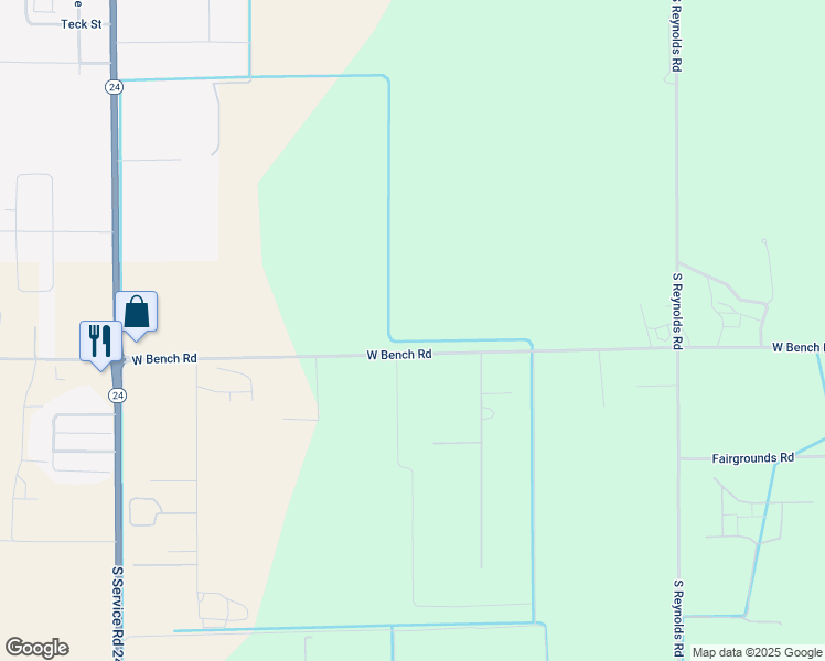 map of restaurants, bars, coffee shops, grocery stores, and more near 2048 West Bench Road in Othello